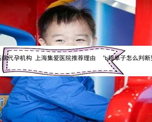 上海高端代孕机构 上海集爱医院推荐理由 ‘b超单子怎么判断男女’